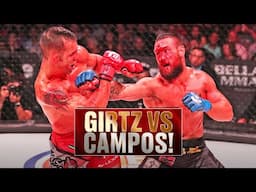 Bout Turns BLOODY! | Derek Campos v Brandon Girtz | No Comms Fight! | Bellator 181