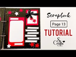 Scrapbook Tutorial  ✂️ Page 13 handmade birthday card ideas | paper crafts | diy scrapbook ideas
