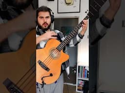 Percussive Acoustic Bass 🎸 #bass #acoustic #guitar