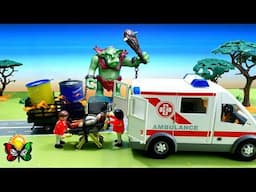 Гигантский Зелёный Монстр атакует город! Смогут ли полицейские его остановить? 🏙️🔥 | Умные машинки