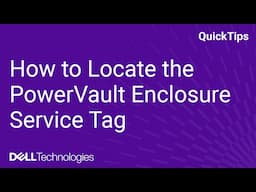 How to Locate the PowerVault Enclosure Service Tag