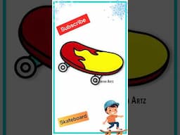 Skateboard 🛹  #drawing #shortsfeed #ytshorts #shorts #viralshorts #trendingshorts #latest