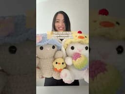 happy Easter 🐇 ft. the different Easter bunnies that my testers made! #crochet