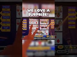 Who doesn't love a SURPRISE royal flush!? 🤑 #videopoker