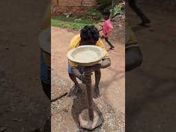Indian Traditional Stone  Plate Making Process #shorts