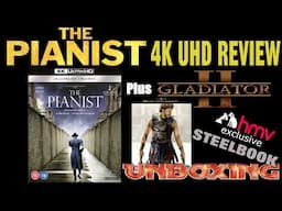 THE PIANIST 4K UHD Review + GLADIATOR II Unboxing