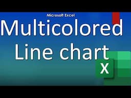 How can I create a multi colored line in an Excel chart