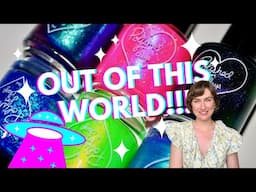 It's giving Lisa Frank! Polished for Days Intergalatic Glo collection