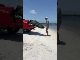 Assembling 16ft Skiff on The Beach🤯 #boats #fishing #fishingboats