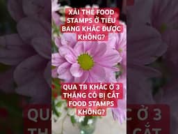 BỊ CHẶN XÀI THẺ FOOD STAMPS Ở TIỂU BANG KHÁC?ĐI TB KHÁC 3 THÁNG BỊ CẮT FS KHÔNG?