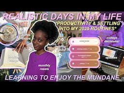 Productive + Realistic Days in My Life | monthly reset, healthy habits, life update, to-do lists