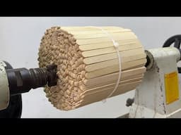 Perfect Combination Of Wood Popsicle Sticks And Epoxy Resin - A Bold Works From Those Cream Sticks