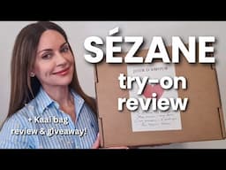Sezane try on haul review and Kaai Pyramid tote bag giveaway!