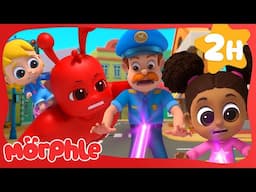 Trouble Ahead! Officer, We Need Your Help! 👮🏻 | 🔴 Morphle VS Orphle 🟢 | Fun Kids Cartoon