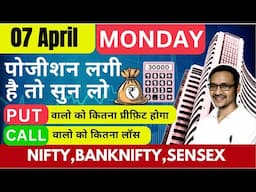 Call Put Position लगी है तो सुन लो कितना प्रॉफिट कितना लॉस? Nifty, Sensex, Banknifty,