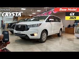Toyota Innova Crysta GX Base Model 2025 ❣️| King of Mpv Cars !! Price • Features !! Crysta Review 😍|