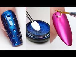 Magnetic Chrome Nail Art 💅  Viral 2025 Nail Design Ideas & Satisfying DIY Hacks
