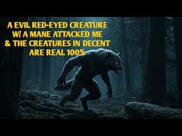 #DOGMAN, AN EVIL RED-EYED CREATURE W/ A MANE ATTACKED ME & THE DECENT CREATURES ARE REAL