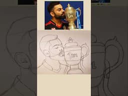 Virat Kohli IPL RCB drawing #rcb #ipl #viratkohli #drawing