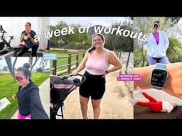a week of workouts & my running routine as a mom!