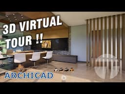 3D Virtual Tour for interiors in Archicad & Twinmotion 2025 Tutorial