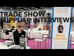Talking to Suppliers at the Functional Fabric Fair!