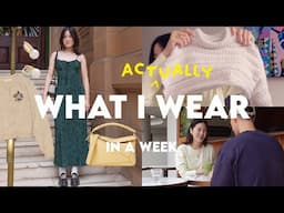 What I ACTUALLY Wear In A Week & Knitting Projects I'm Working On