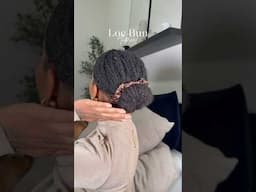 easy bun style for short locs!