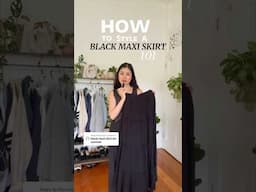 HOW TO STYLE A BLACK MAXI SKIRT FOR SUMMER 🖤