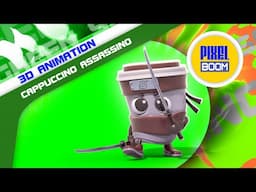 Green Screen Cappuccino Assassino - Meme Brainrot - 3D Animation PixelBoom