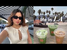 solo in LA | work with me, makeup routine & best matcha spots!