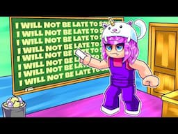 OMG! I'm Late to School in Roblox! 😱 Will I Get Detention?