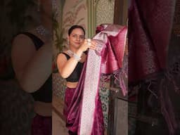 Ye Saree draping hack hai na kamaal #saree #pallu #hack #draping