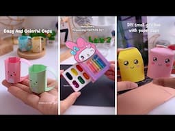 Creative Paper Craft Ideas To Do in Summer when Bored | school supplies | miniature craft #diy