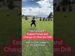 Youth & HS Flag Football Easiest Defense Pursuit Drill EVER Rapid Reps #drills #flagfootball #shorts