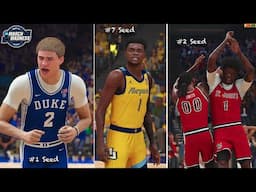 Simulating the 2025 NCAA March Madness Tournament on 2K25 - 64 Team Bracket! (Live Games)