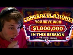 NOTHING BUT MASSIVE WINS IN CRAZY $1,000,000 SESSION!