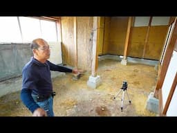 50-Year Twist: Main Pillar Stayed in Place, Side Pillar Settled!? | Carpenter’s Renovation Part 2