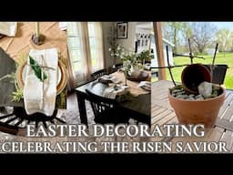 EASTER HOME DECORATING IDEAS 2025/Resurrection Sunday Tablescape Decor/EASY EASTER DIY PROJECTS 2025