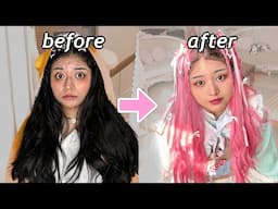 My EXTREME $10,000 Makeover (i have pink hair now what...)