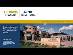 Creating a Sustainable Adult Learning Toolbox for LEND Community Partners (2025)