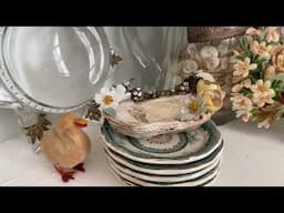 Spring Decor and Tinkering with Collections #brocante #thriftyfinds