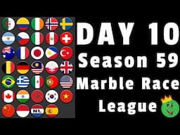 Marble Race League Season 59 Day 10 Marble Race / Marble Race King
