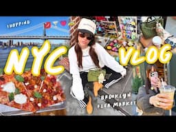 NYC Travel Vlog: Brooklyn Flea Market, New Roommates, and NYC Food!!