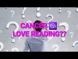 CANCER....CONFUSING READ