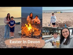 Easter In Devon.. Weekend Away, Beach Fire, Egg Hunt, Caravan, Ladram Bay UK 💛