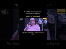 Happy 91st Ruskin Bond sir. The Great Indian Film & Lit Fest - GIFLIF. #books #reader #novels #live