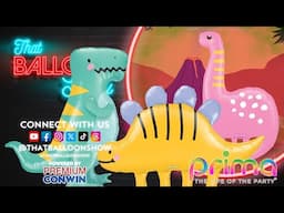 🦖 That Balloon Show: Dino-mite Designs with Prima’s New Dinosaurs! 🎈