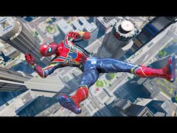 GTA 5 Iron Spiderman Funny Moments - Funny Gameplay Fails Compilation (Active ragdoll physics) 46