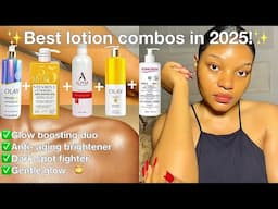 BEST BODY LOTION COMBO IN 2025✅| MUST USE BODY LOTIONS | Monday to Sunday routine ✅